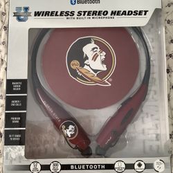 FLORIDA STATE: WIRELESS STEREO HEADSET WITH BUILT IN MICROPHONE 