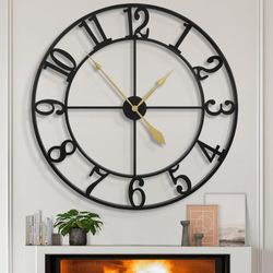 Large Decorative Wall Clock