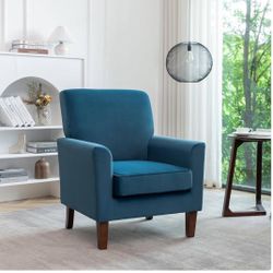 Contemporary Accent Arm Chair with Birch Wood Frame
