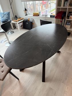 IKEA NORRMJÖLE Dining Table + 2 ODGER Chairs