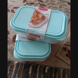 Storage Containers.  New. 1.1 Gallon 2per Pack.$3pk Or 2 For $5.
