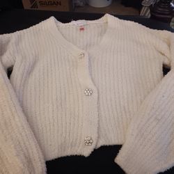 Women's Size Medium,  No Boundaries Cardigan Sweater 