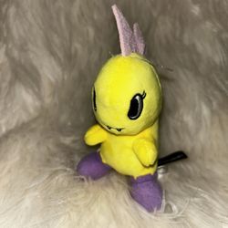 Tokidoki Dino Plush – Yellow Unicorno – Rare Cute Mini Plush  B7