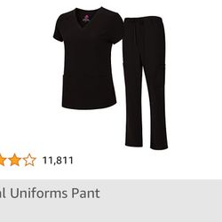 Natural Uniforms - Women’s Black Scrubs (Size M)