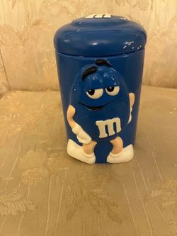 Collectible M&M container approx H7”W4.5”