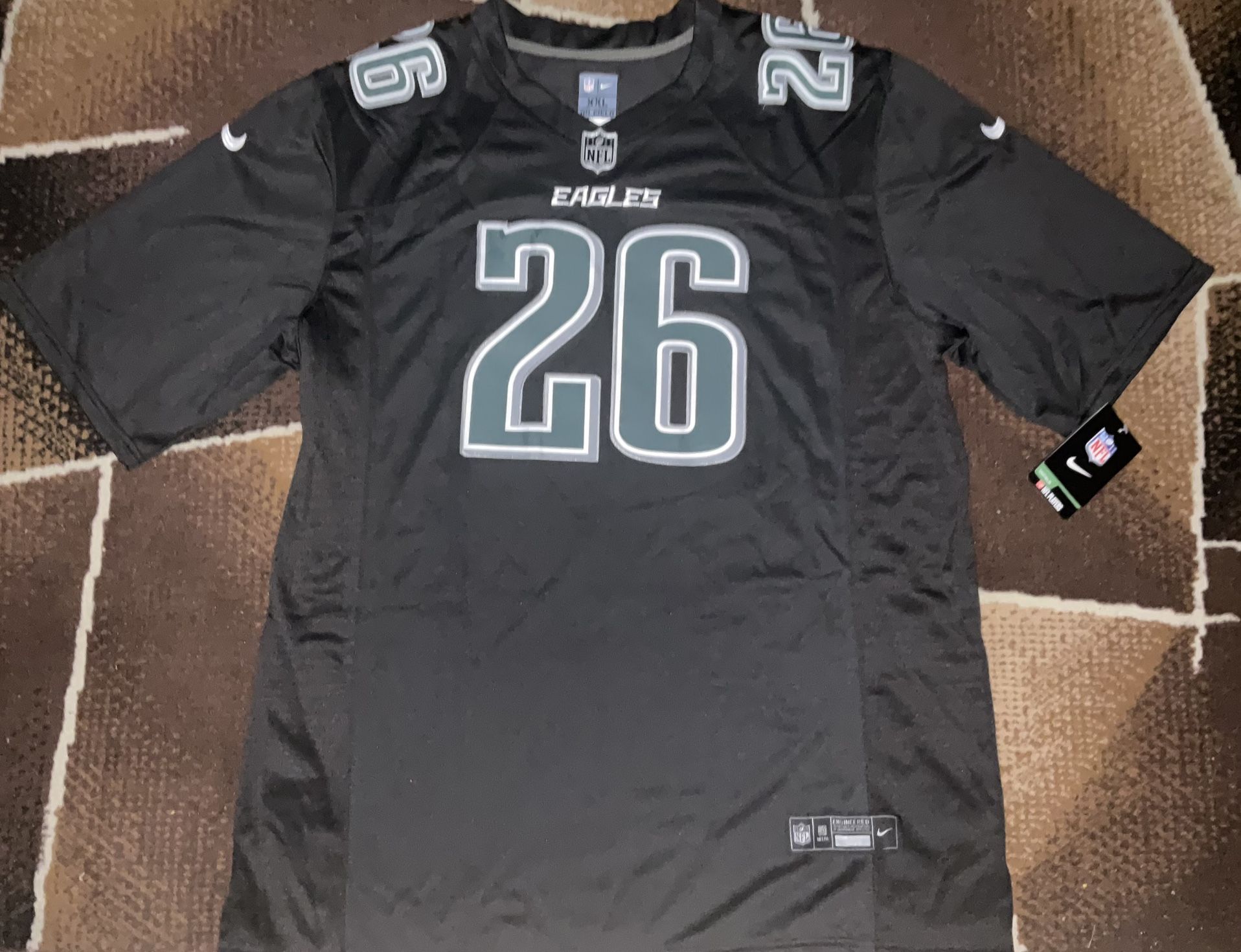 Saquon Barkley Philadelphia Eagles Onfield Black Vapor Stitched Game Jersey adult mens XXL New with tags