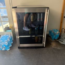Vissani Stainless Steel Drink Refrigerator - Beverage Cooler