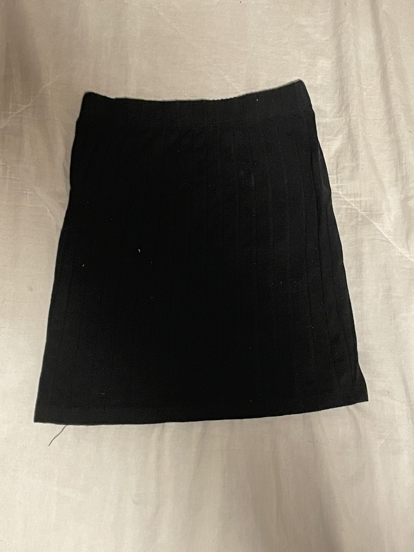 SHEIN Girls Elastic Waist Black Skirt Size 10Y
