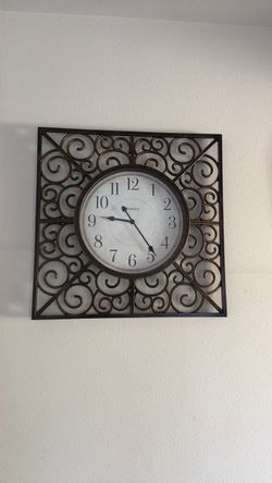Westclox Decorative Metal Wall Clock