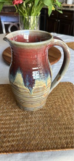 Handmade Stoneware Pottery Pitcher