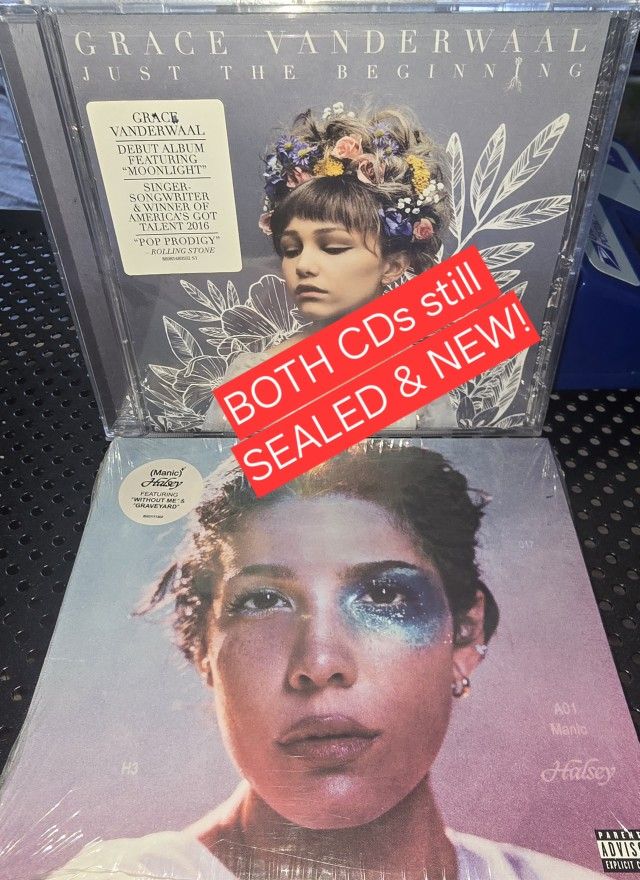 2 CD LOT BOTH SEALED & NEW: Grace Vanderwall & Halsey