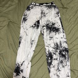B&W Tie Dye Pants 