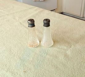 Antique salt and pepper shakers