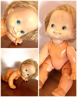 Vintage 1974 Baby That-a-Way Mattel Doll