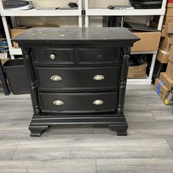 Black End Table Side Dresser Hutch Night Stand