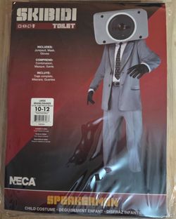 Skibidi Toilet Speakerman Child Costume Size 10-12