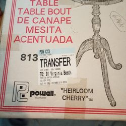 Powell Heirloom Cherry Accent Table 