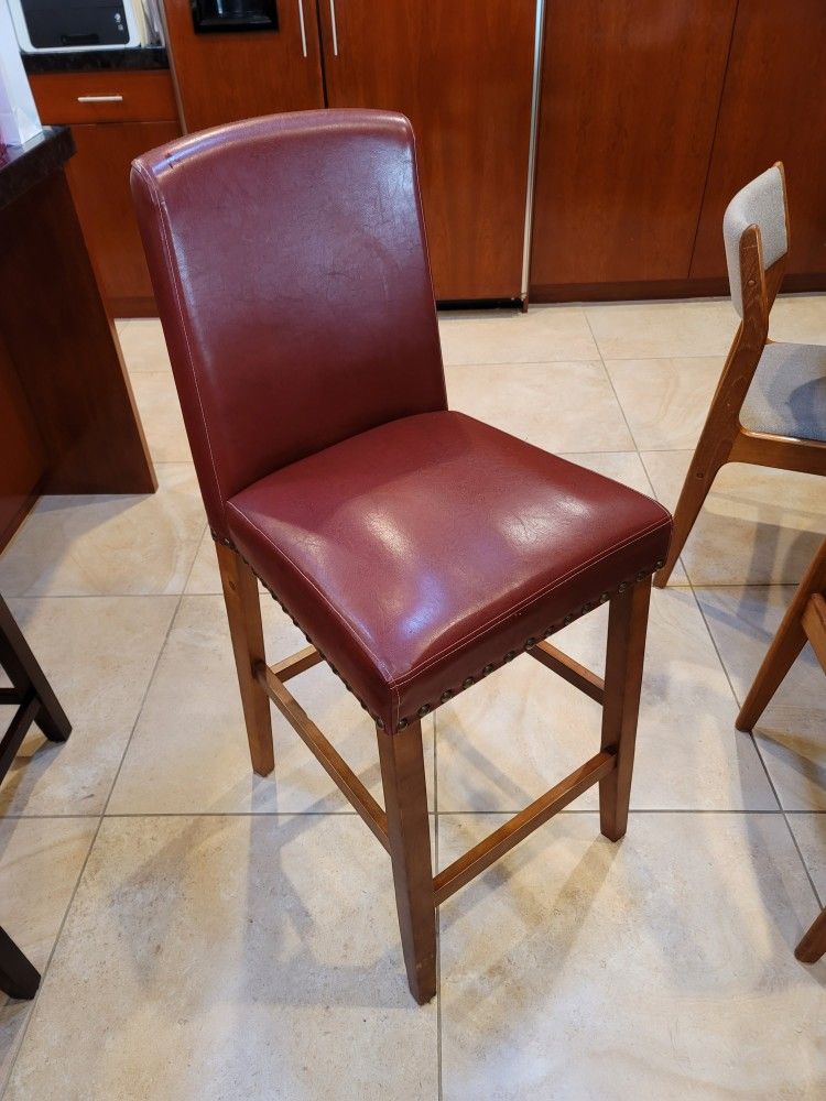 Red Bar Stools $30 Each 4 Available 