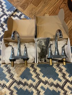 2 Chrome Bathroom Faucets