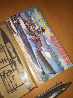 German cruiser Blucher model kit by Revell Navy ship boat