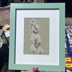Vintage Poodle Needlepoint