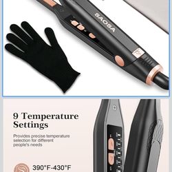 Flat Iron 3/10” Small For Short Hair, Pixie Cut, And Bangs