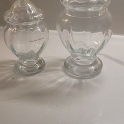 Set Of Clear Glass Jar Sweets