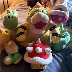 Super Mario plushies