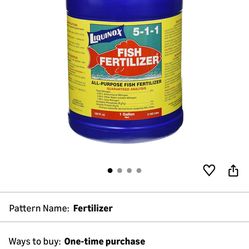 fish fertilizer grow for vegetation