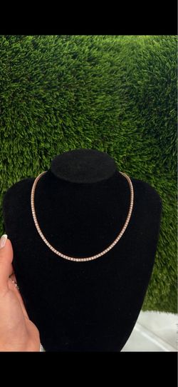 14K Rose Gold Natural Tennis