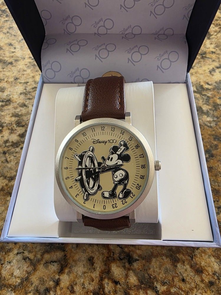 Steamboat Willy Disney 100 NEW Watch