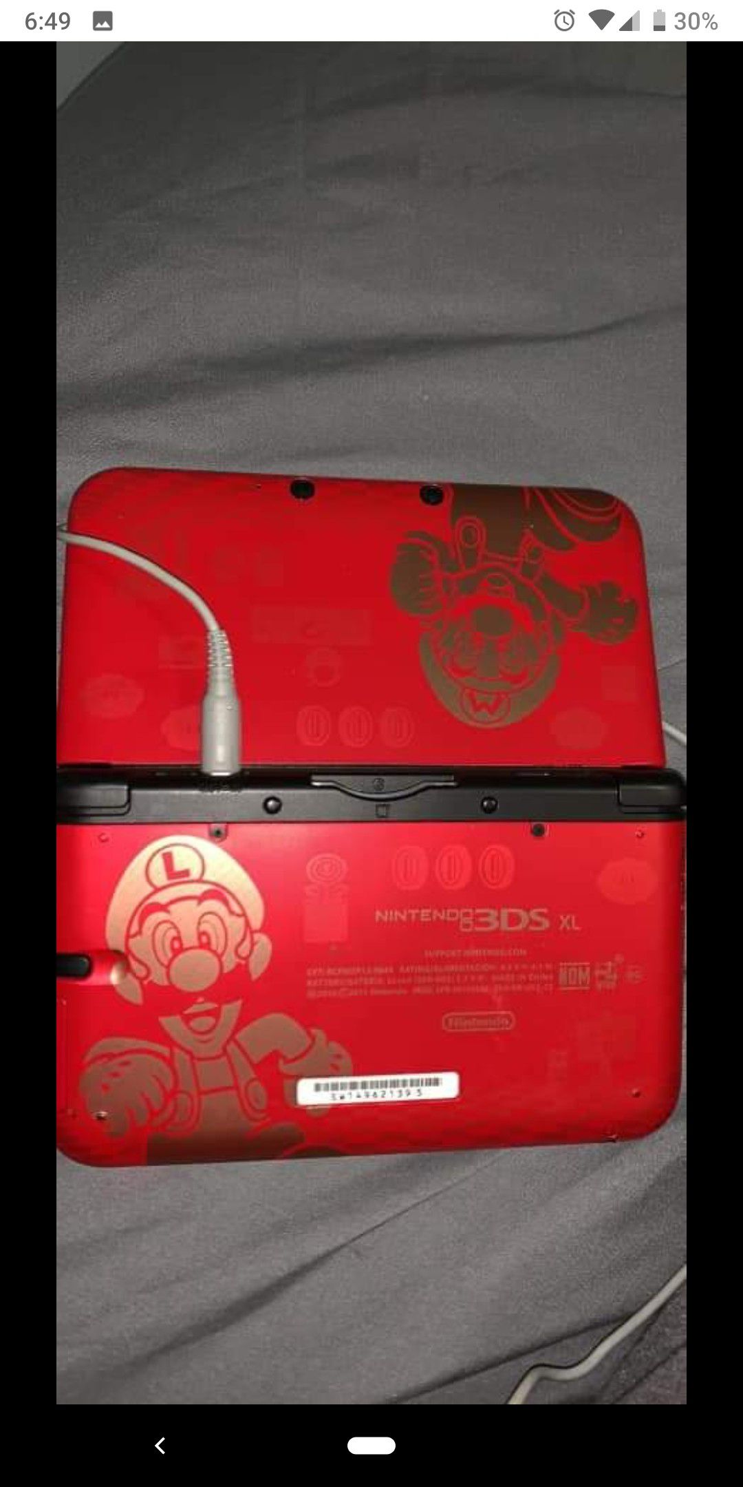 Nintendo 3DS XL Mario Special Edition with games GOOD CONDITION