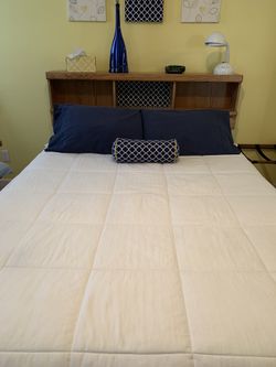 Queen Size White Quilted Comforter  