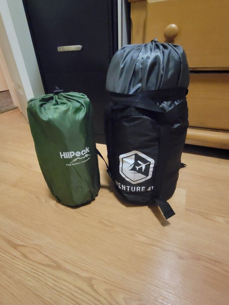 sleeping bag and mat