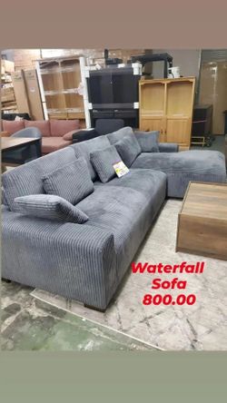 Waterfall sectional sofa new