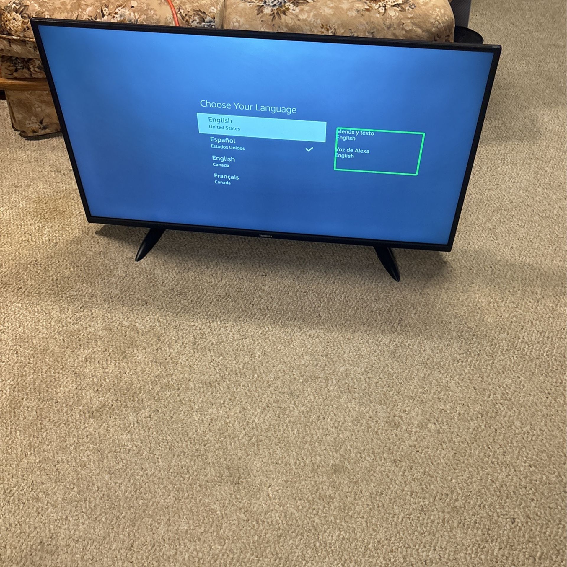 TV. TOCHiBA 43. inches fire tv
