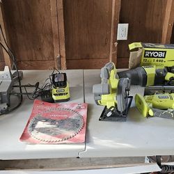 🛠️ RYOBI Power Tool Set – Miter Saw, Recip Saw, Jigsaw, Sander, Circular Saw + Battery – $200 (Federal Way)