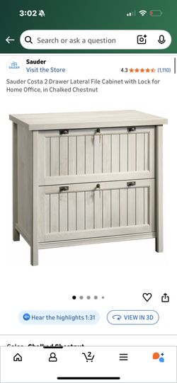 2 Drawer Cabinet