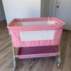 Pink Baby Bassinet 