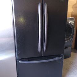Kenmore Refrigerator French Door Everything Works Good Ice Maker On The Bottom 🛑