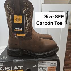 Ariat Carbón Toe Work Boots Size 8EE