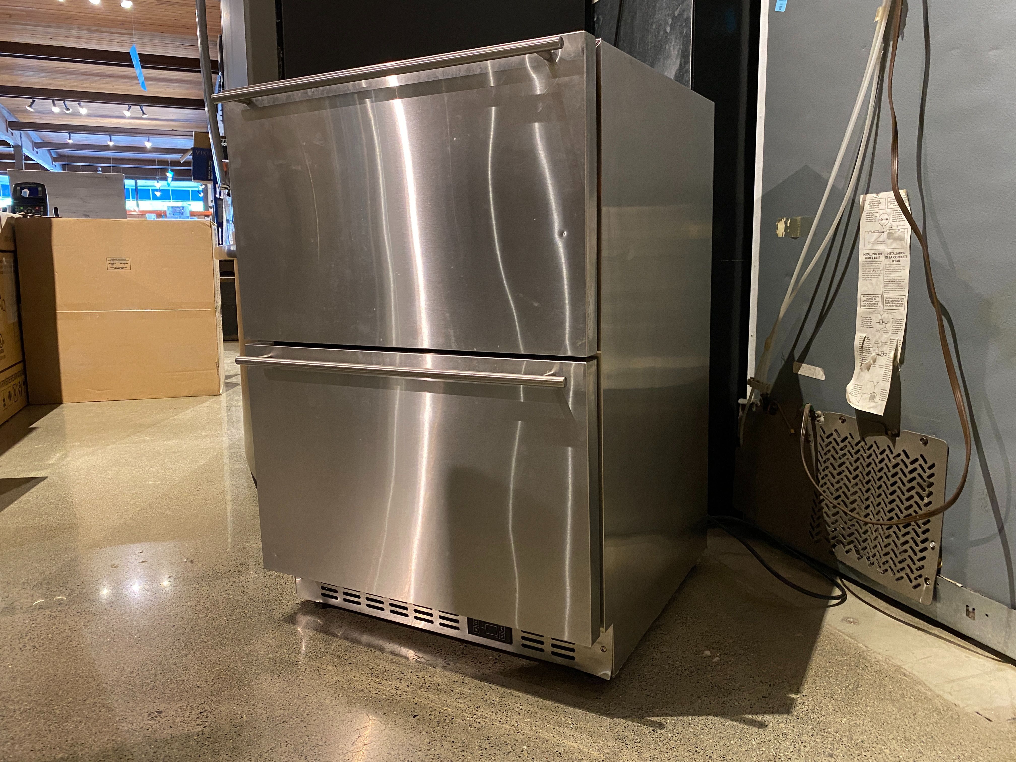 Under Counter Double Drawer Refrigerator in Stainless Steel
