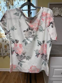Floral Print Short Sleeve Top