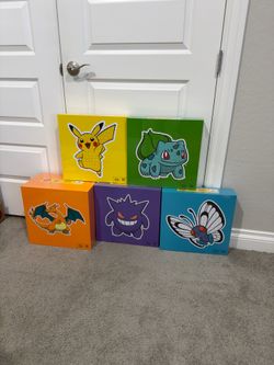 Pokemon X Target Pokemon Complete Puzzle Set! Charizard,Pikachu,Gengar,Butterfry,Bulbasaur Life Size Puzzles