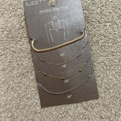 Gold And Silver Necklaces And Chains 