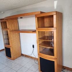 Real Wood Entertainment System Cabinets