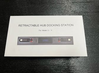 Retractable Hub Docking Station For Tesla Model 3/Y 2021, 2022, 2023 NEW.
