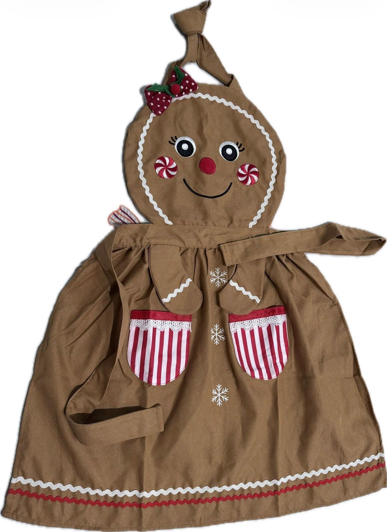 Gingerbread Man Christmas Apron