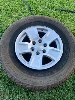 4 tires and rims Silverado