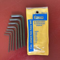 Easco 7 pc. Short Hex Key Set (new)